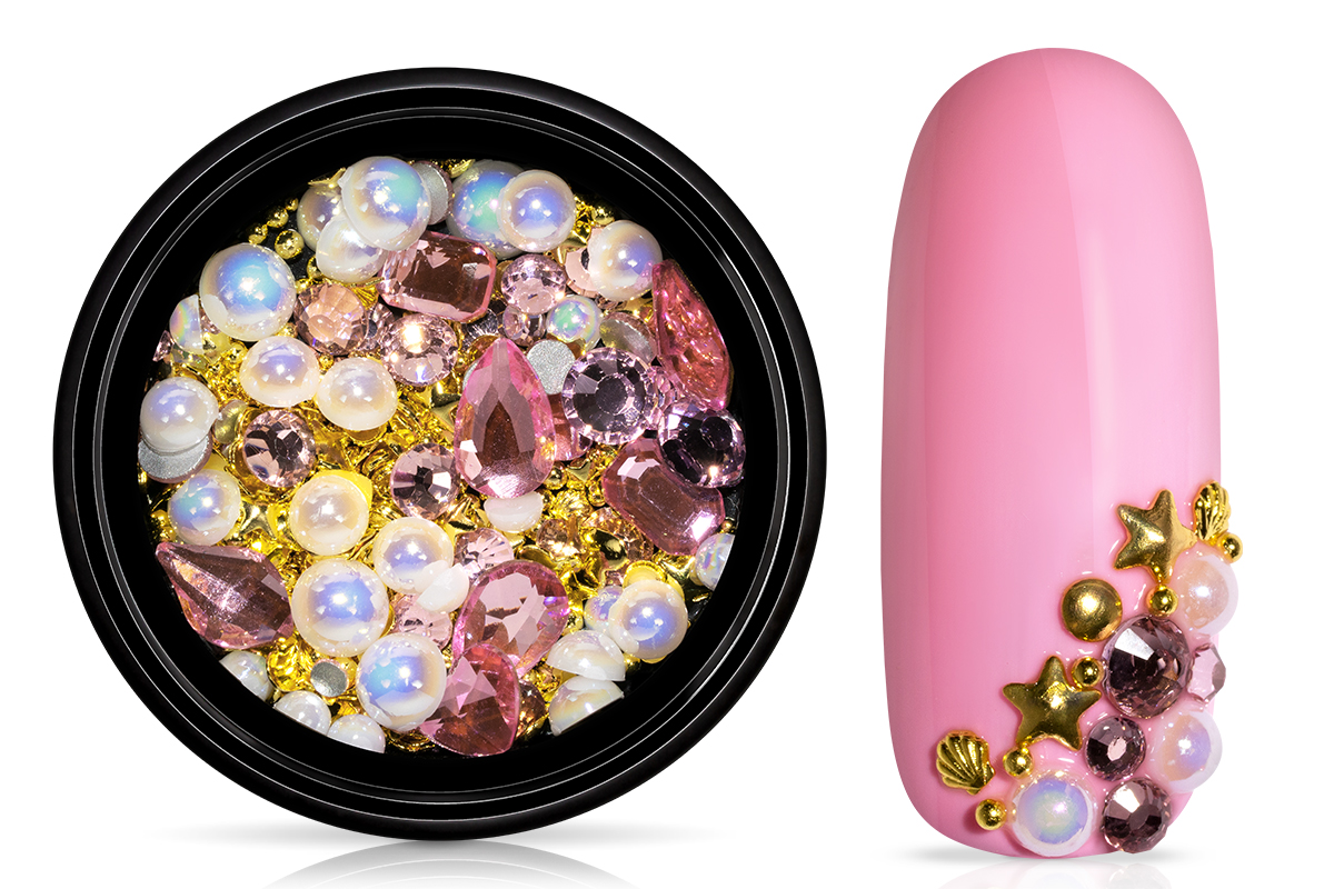Jolifin LAVENI Luxury Nail-Art Mix - gold & pink 