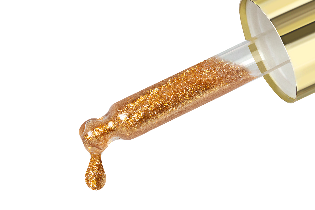 Jolifin LAVENI Nail Oil - luxury bronze Glitter 10ml