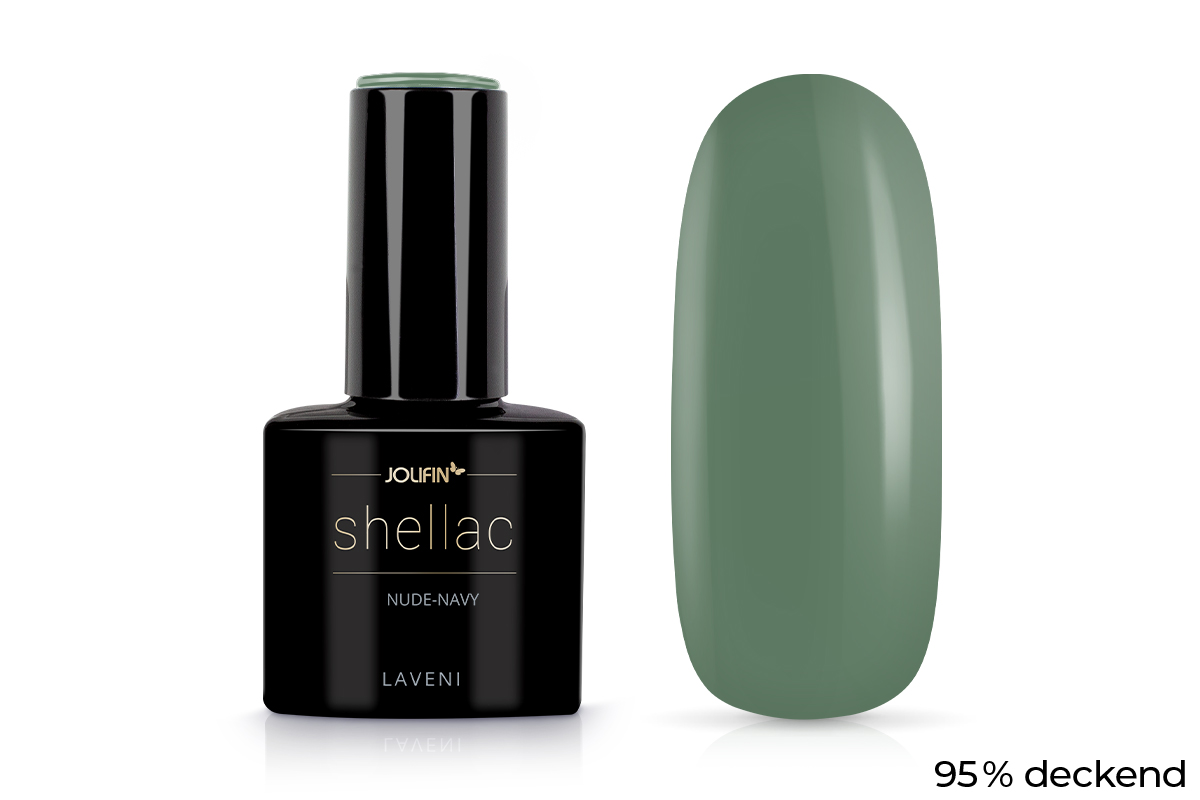 Jolifin LAVENI Shellac - nude-navy 10ml