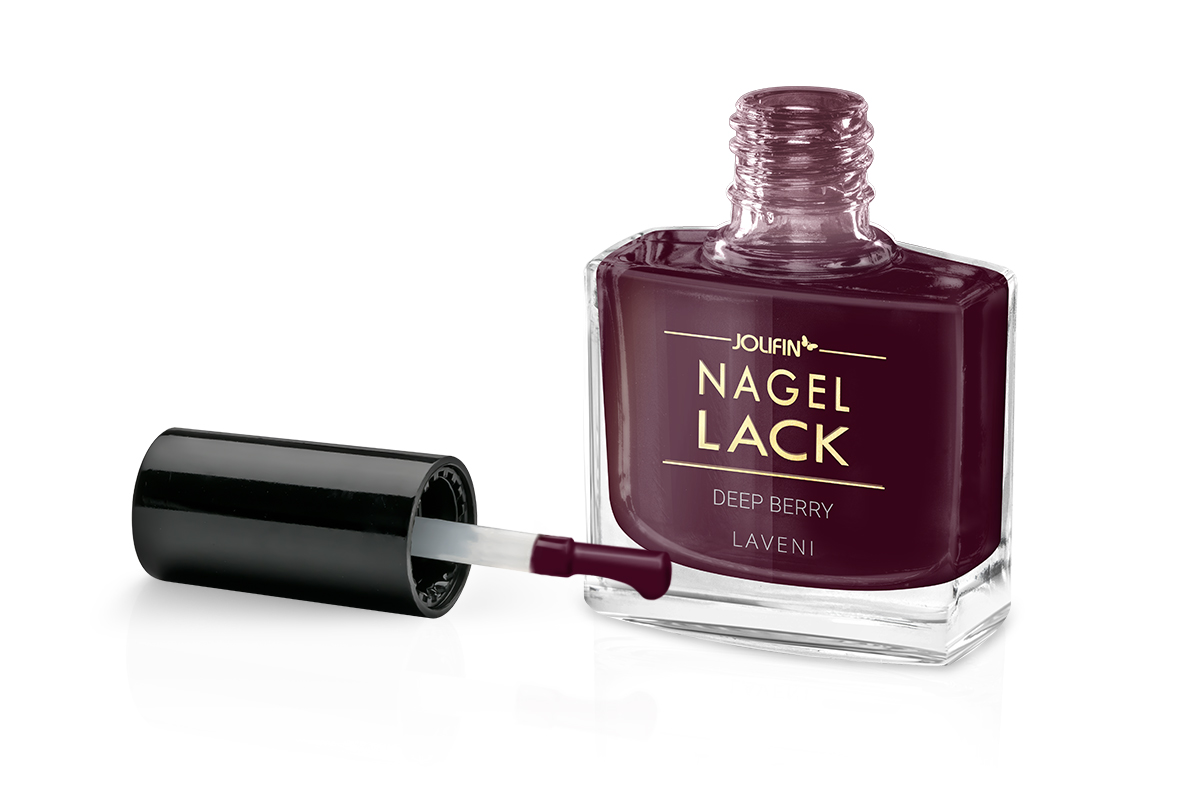 Jolifin LAVENI Nagellack - deep berry 9ml