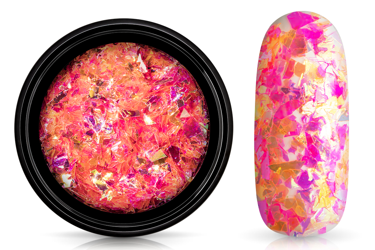 Jolifin LAVENI Mermaid Flakes Glitter - pink-coral