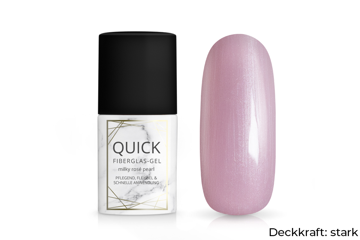 Jolifin LAVENI PRO - Quick Fibreglass Gel milky rosé pearl 11ml