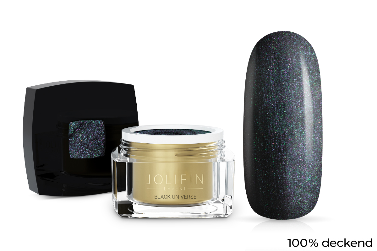 Jolifin LAVENI Farbgel - black universe 5ml