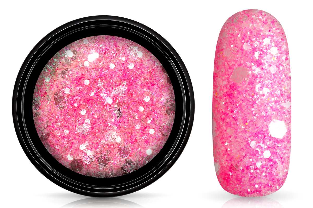 Jolifin LAVENI Crystal Glitter - pastell neon-pink