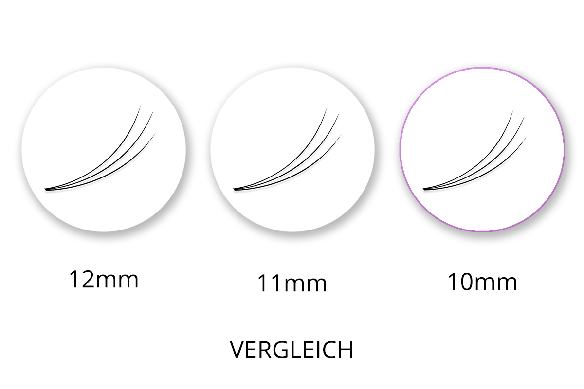 SingleBox 10mm - 3D Wimpernfächer C-Curl 0,07