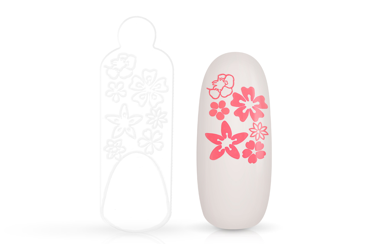 Jolifin silicone mould for dual tips - flowers