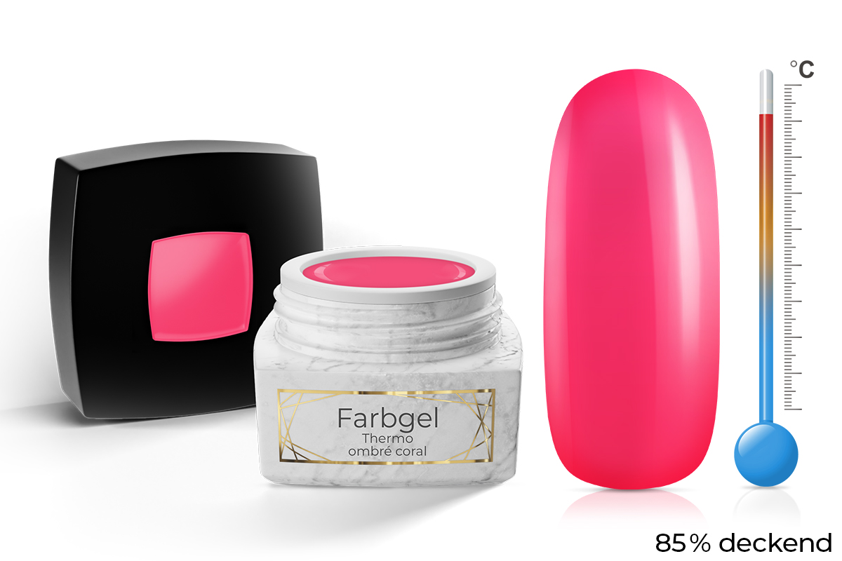 Jolifin LAVENI PRO Farbgel - Thermo ombré coral 5ml