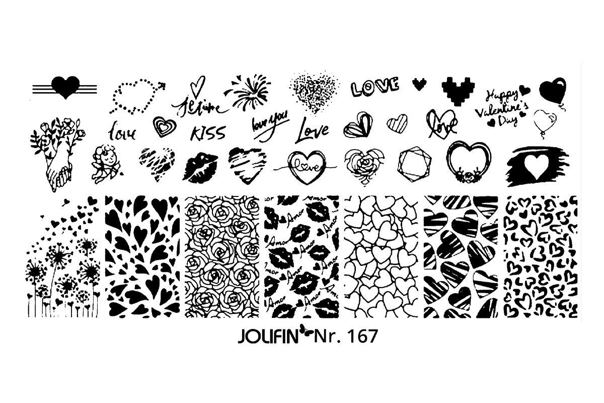 Jolifin Stamping-Schablone Nr. 167