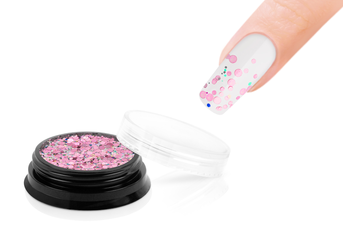 Jolifin LAVENI Glossy Mirror Glitter - rosy