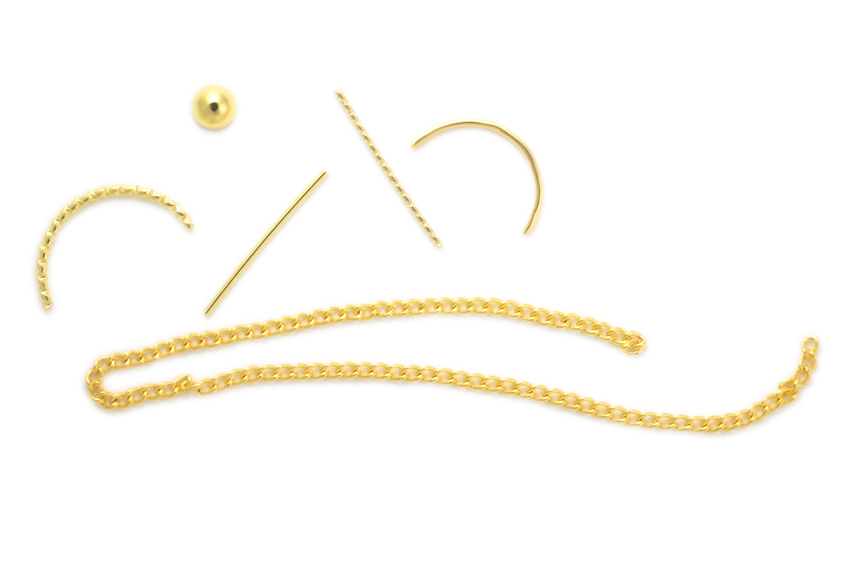 Jolifin LAVENI Luxury Nail-Art Mix - gold pearls