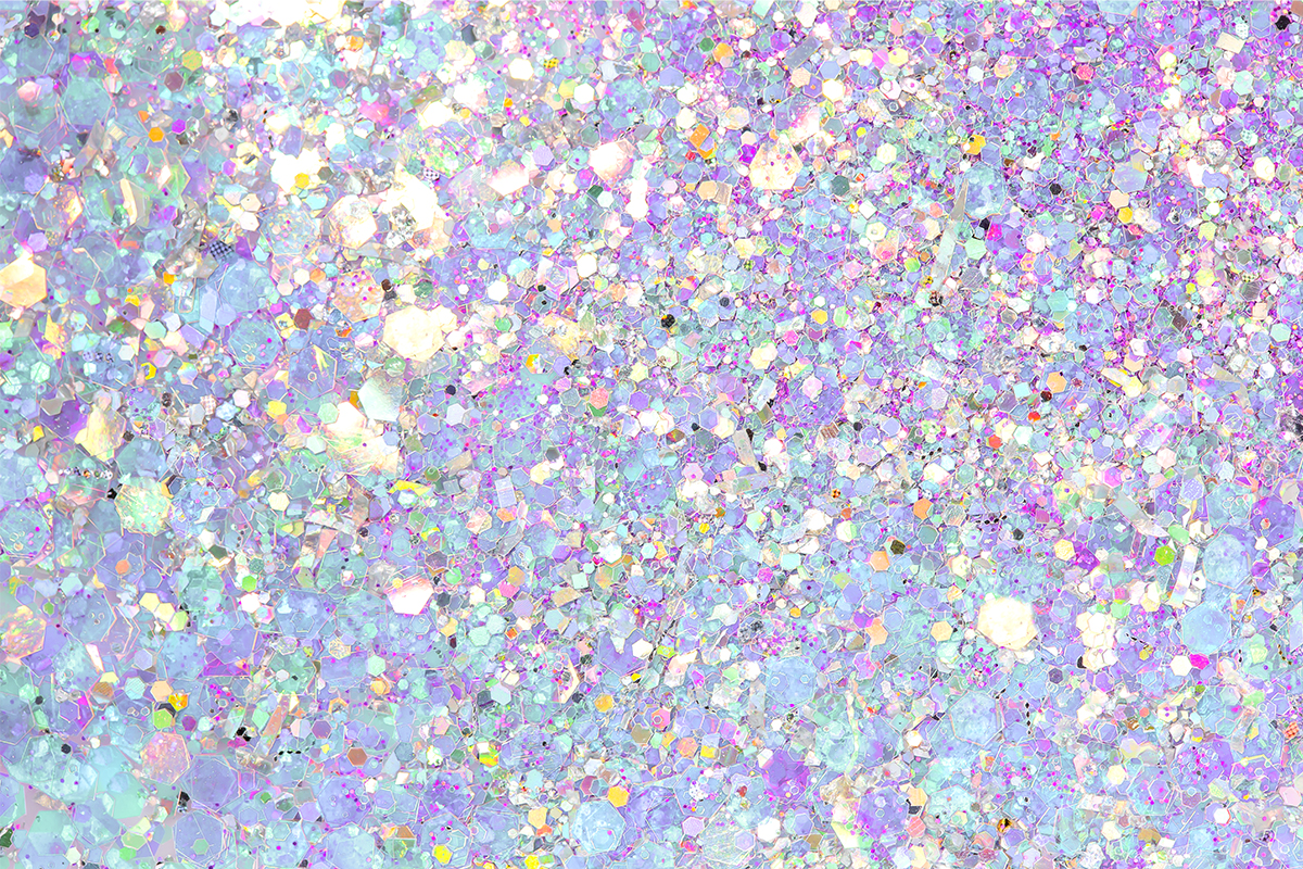 Jolifin Flakes & Glitter - pink hibiscus