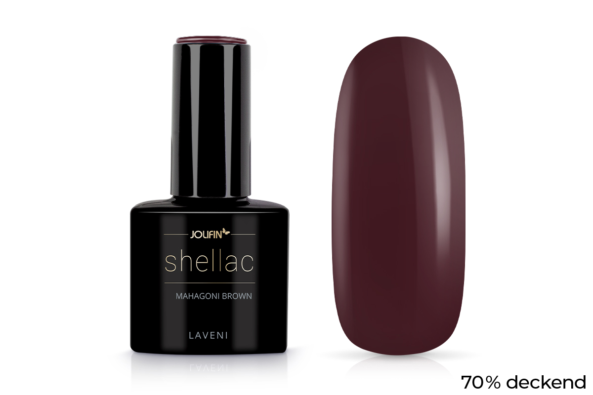 Jolifin LAVENI Shellac - mahogany brown 10ml