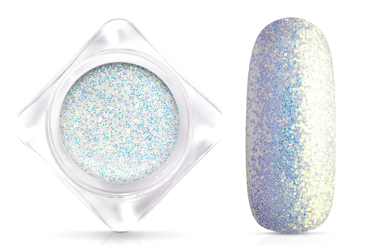 Jolifin Glitterpuder - sugar icing white