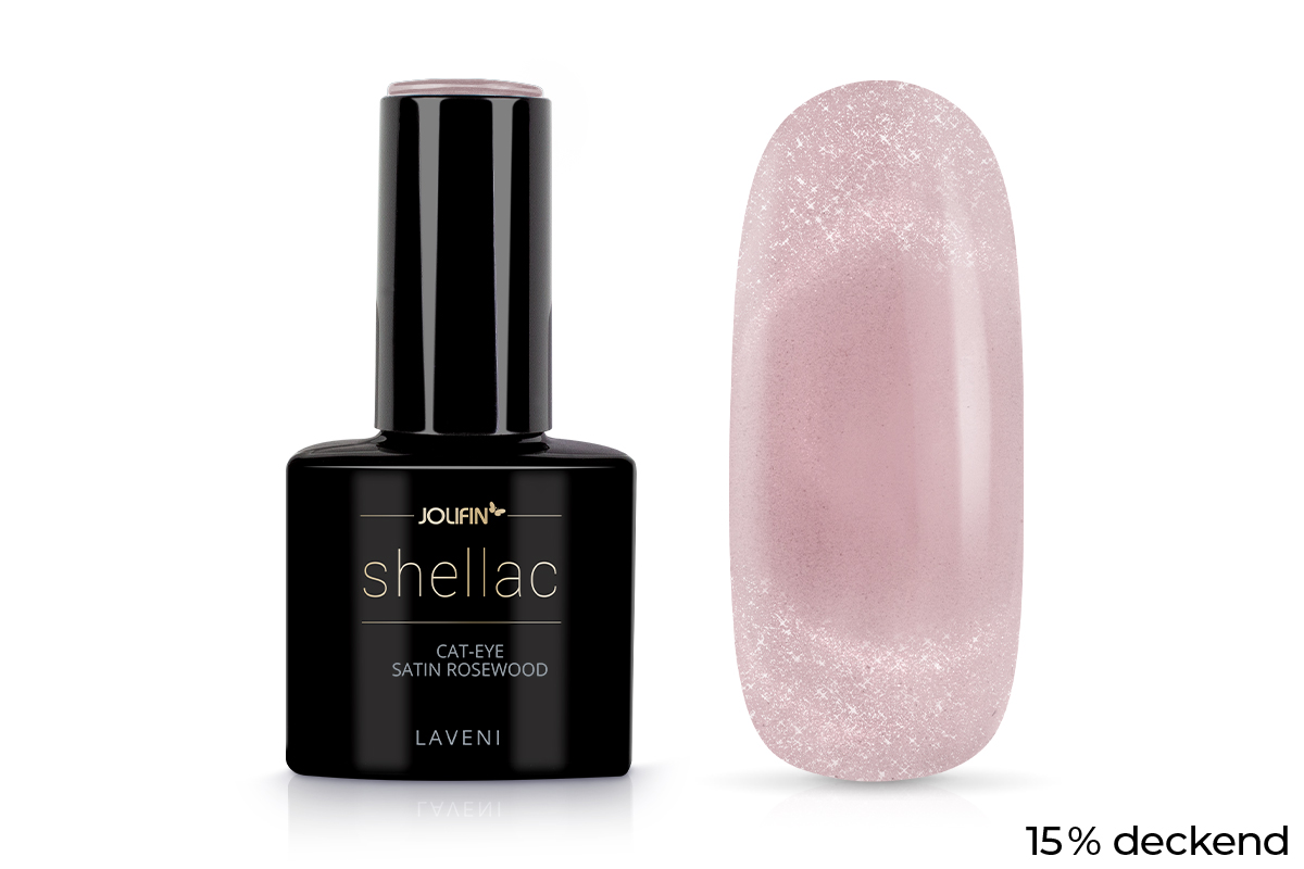 Jolifin LAVENI Shellac - Cat-Eye satin rosewood 10ml