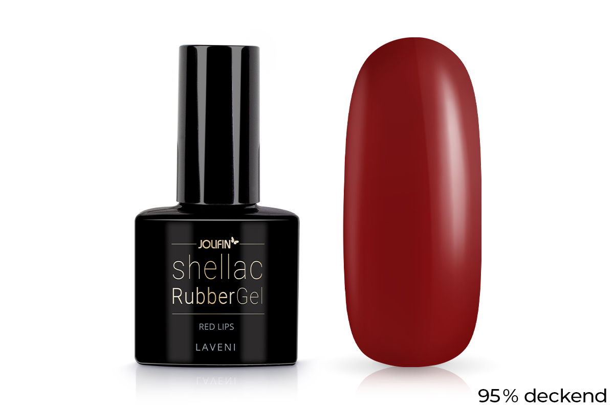 Jolifin LAVENI Shellac RubberBase - red lips 10ml
