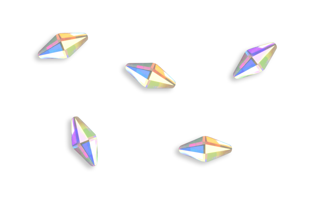 Jolifin LAVENI Strass-Diamond - small rhombus irisierend