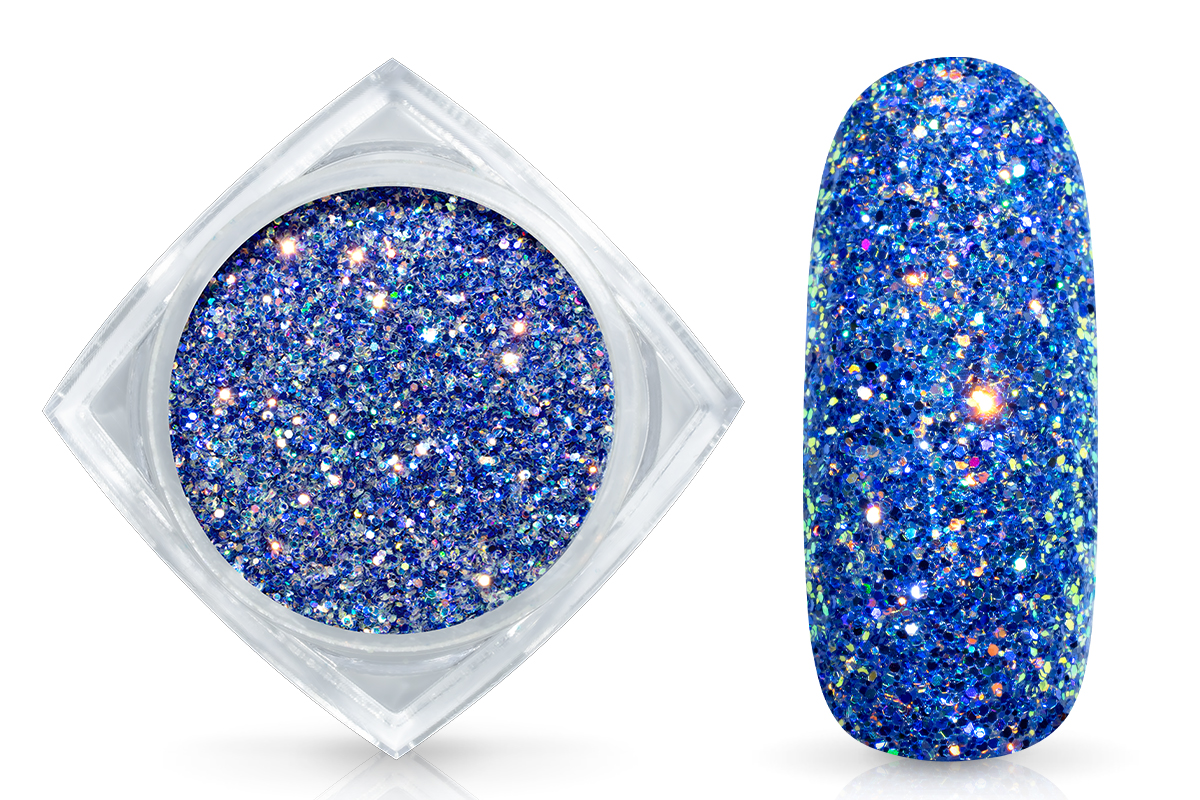 Jolifin Glitterpuder - hologramm deep blue