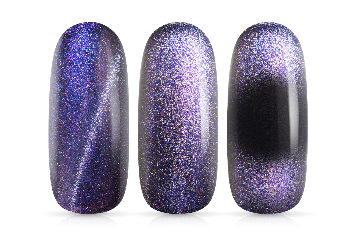 Jolifin LAVENI Shellac - Cat-Eye 9D chameleon silver-purple 10ml