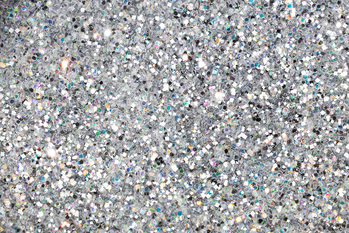 Jolifin LAVENI Glitterpuder - magic silver fine