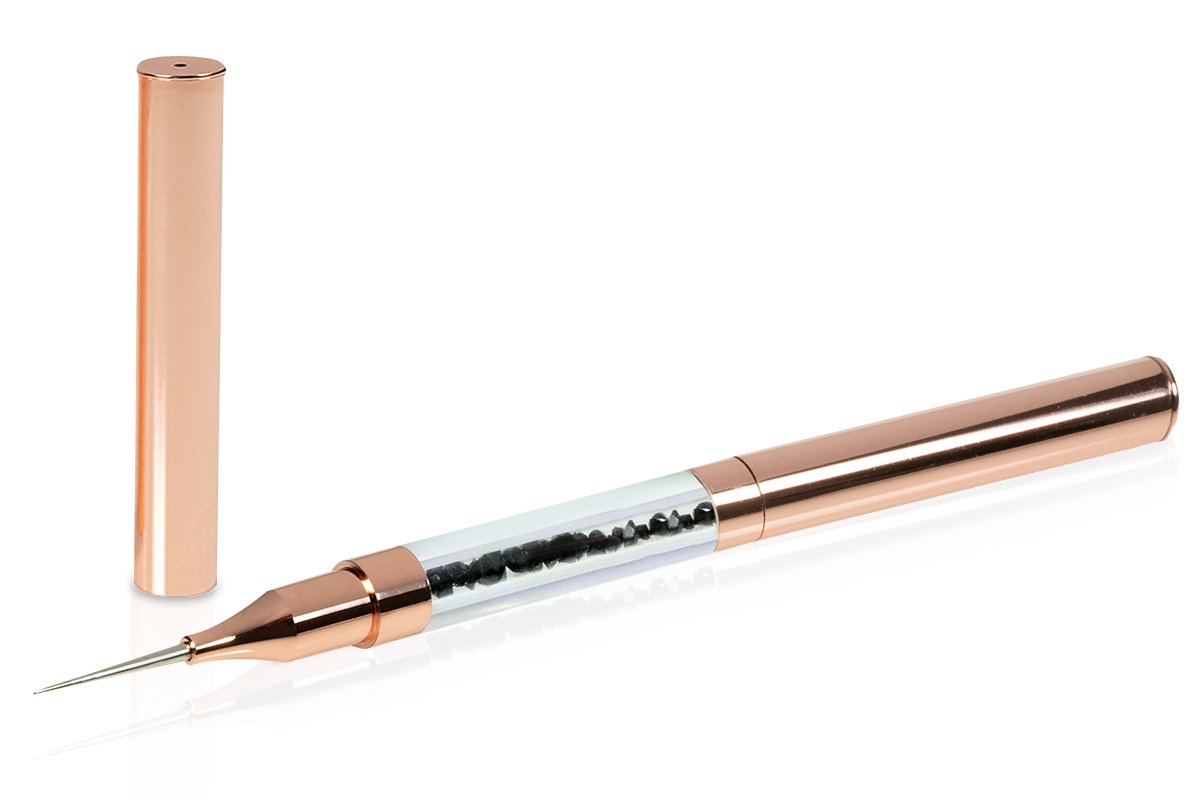 Jolifin 2in1 Pickerstift - rosé-gold black diamond