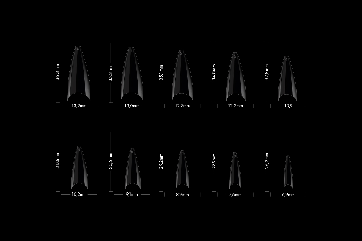 Jolifin 100er Tipbox - XXL Mandel clear