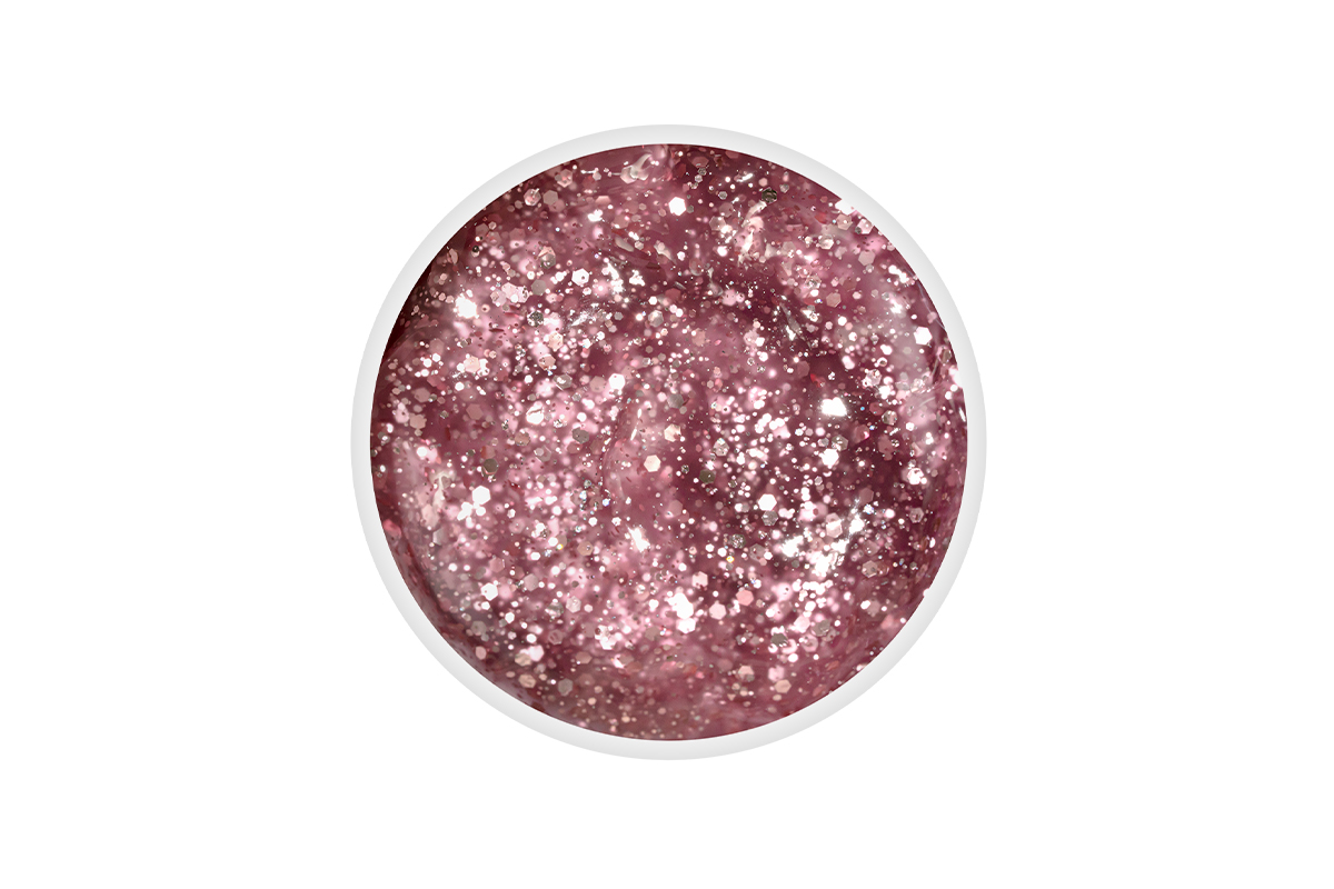 Jolifin LAVENI AcrylGel - rosé Glitter 15ml