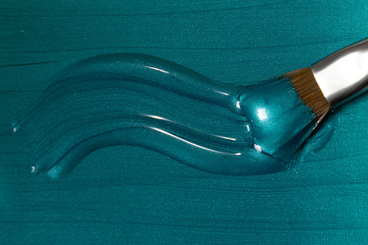 Jolifin LAVENI Farbgel - türkis Glimmer 5ml