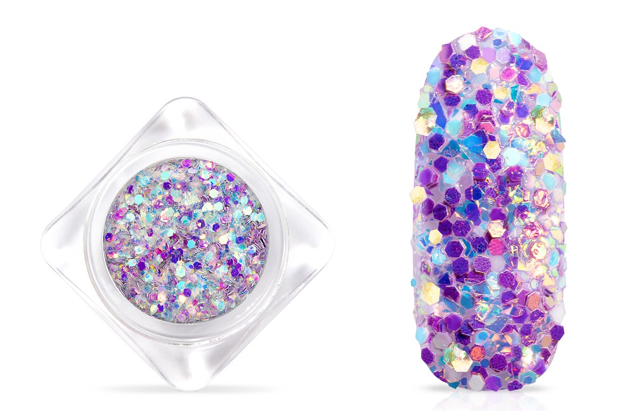 Jolifin Candy Glitter - sunset purple