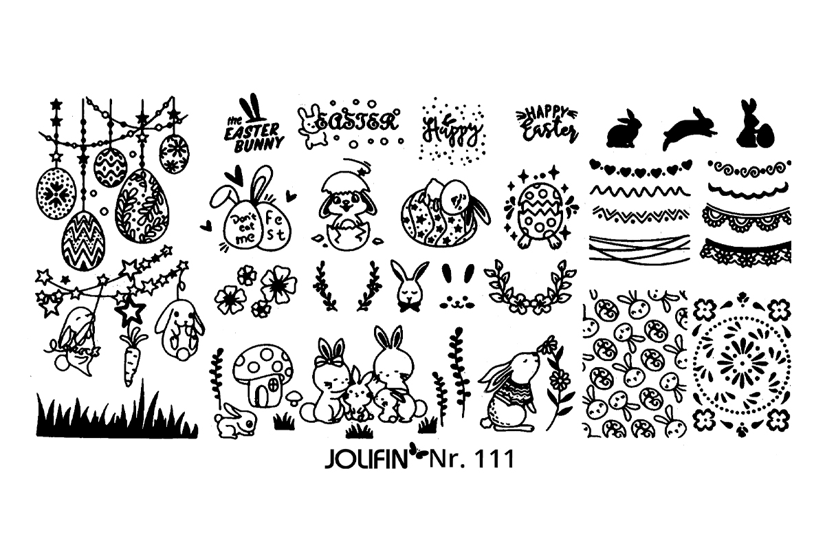Jolifin Stamping-Schablone Nr. 111
