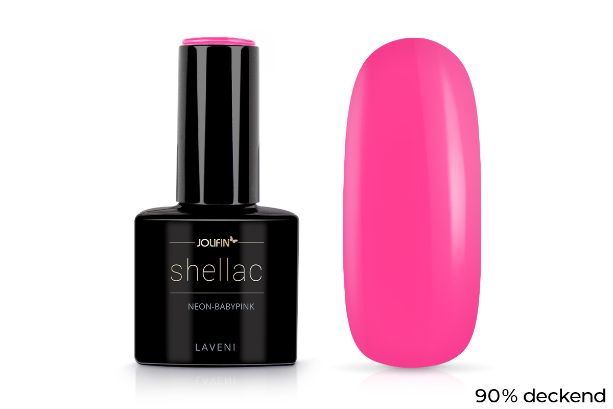 Jolifin LAVENI Shellac - neon baby pink 10ml