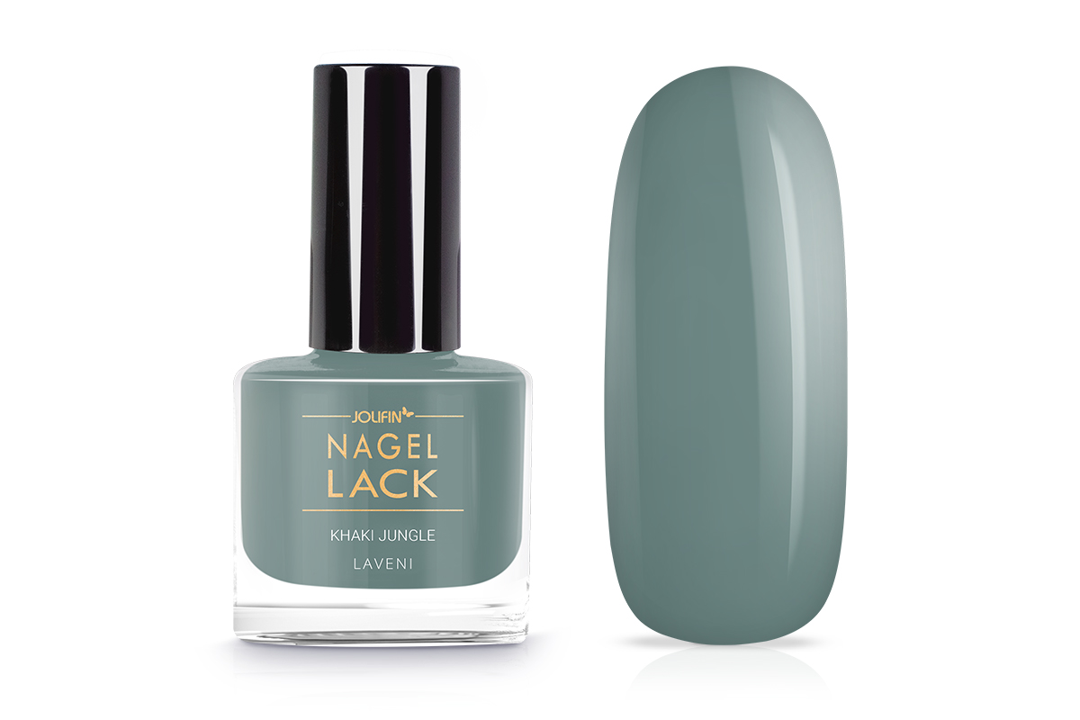Jolifin LAVENI Nail Polish - khaki jungle 9ml