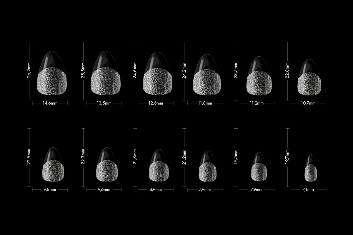 Jolifin 120er Tipbox Press-On Mandel - mattiert