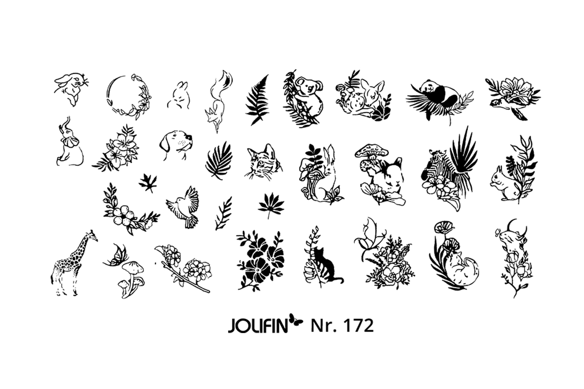 Jolifin Stamping-Schablone Nr. 172