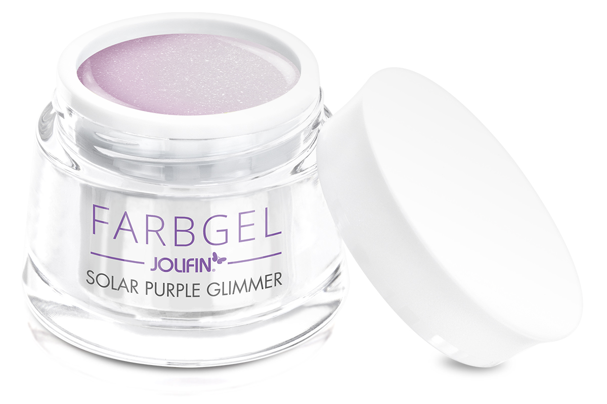 Jolifin Solar Farbgel purple Glimmer 5ml