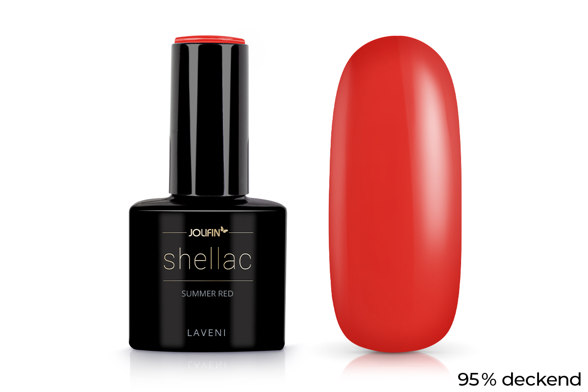Jolifin LAVENI Shellac - summer red 10ml