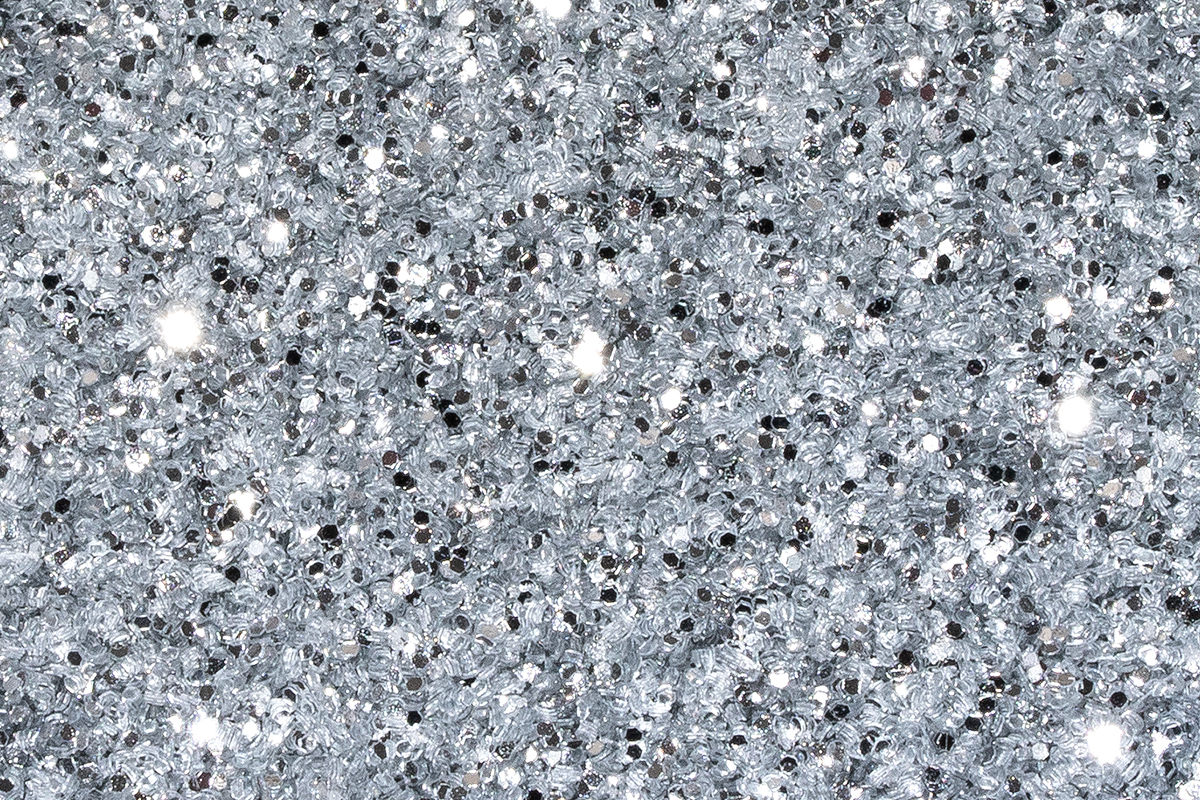 Jolifin glitter powder - silver star