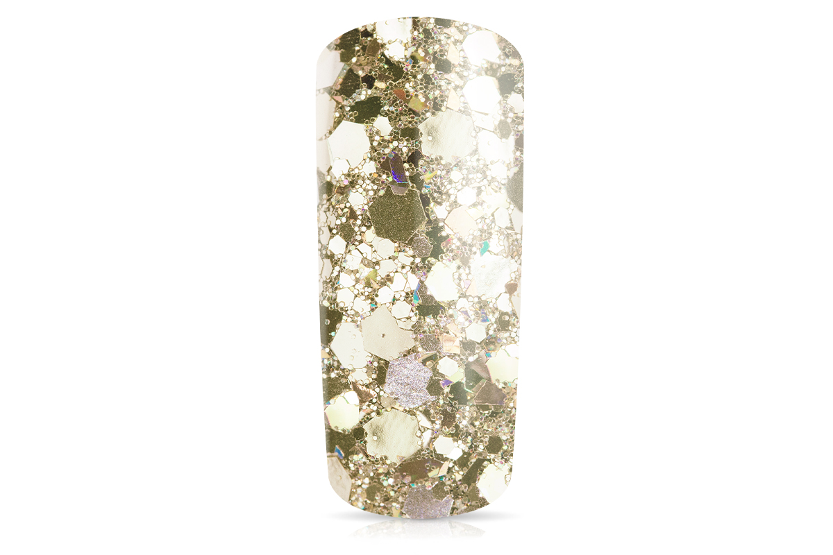 Jolifin Hexagon Glittermix luxury champagne