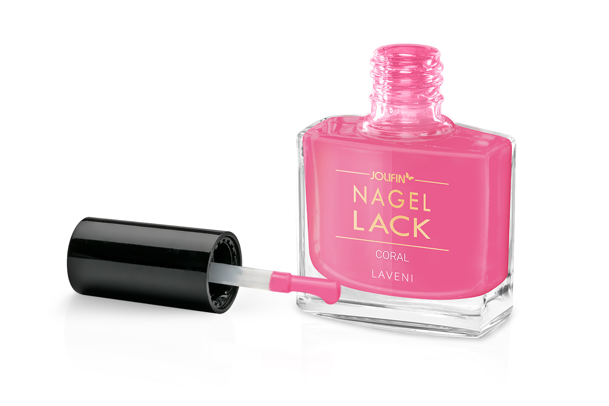 Jolifin LAVENI Nagellack - coral 9ml