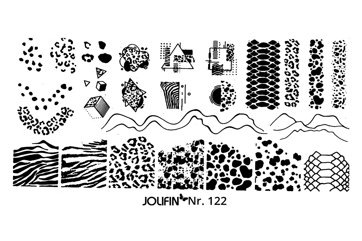 Jolifin Stamping-Schablone Nr. 122