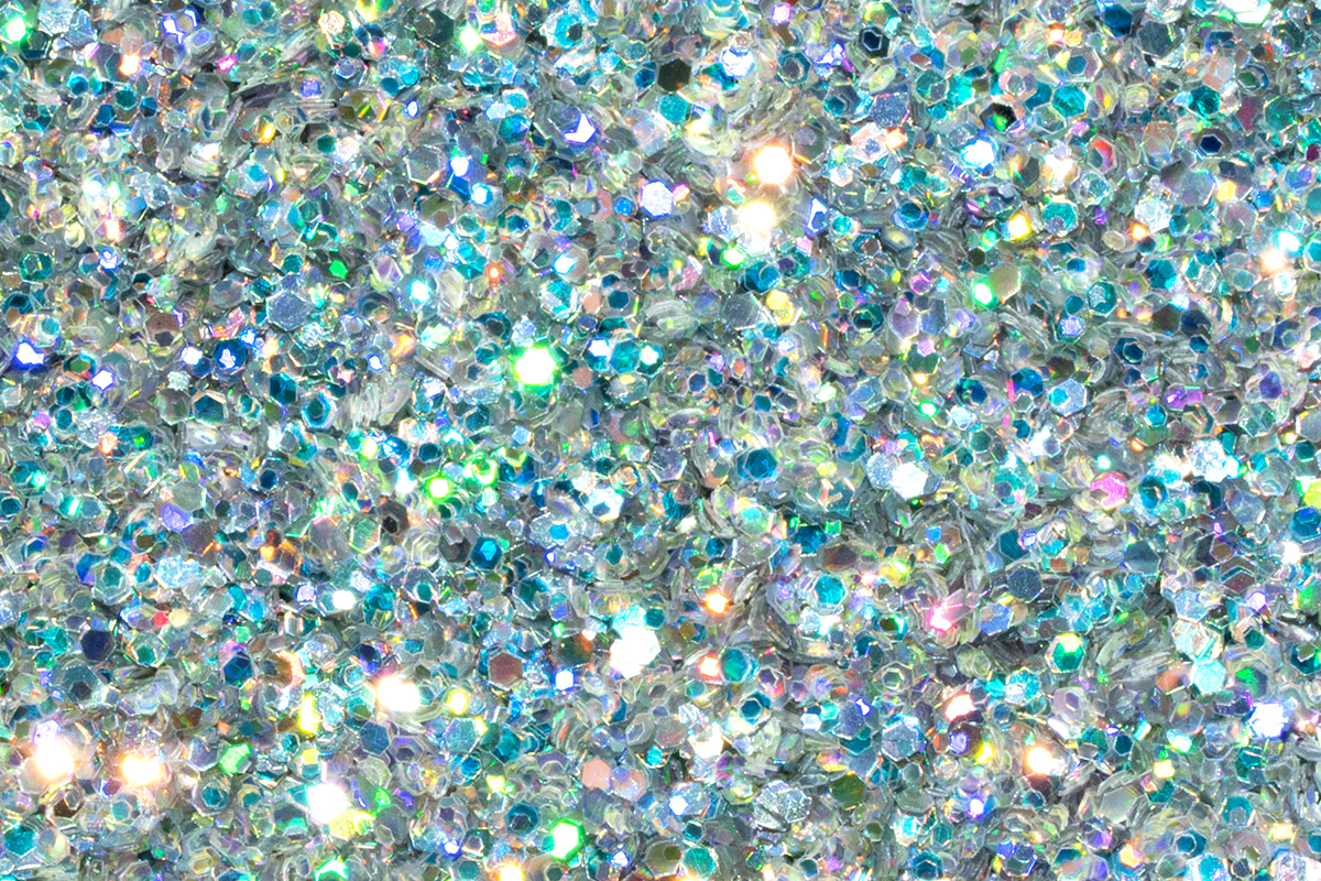 Jolifin Glitterpuder - hologramm disco silver 