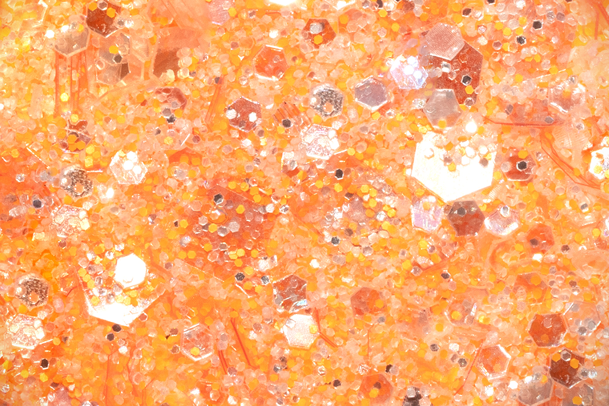 Jolifin LAVENI Crystal Glitter - pastell neon-orange