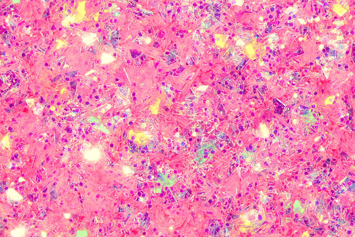 Jolifin LAVENI Mermaid Flakes Glitter - babypink