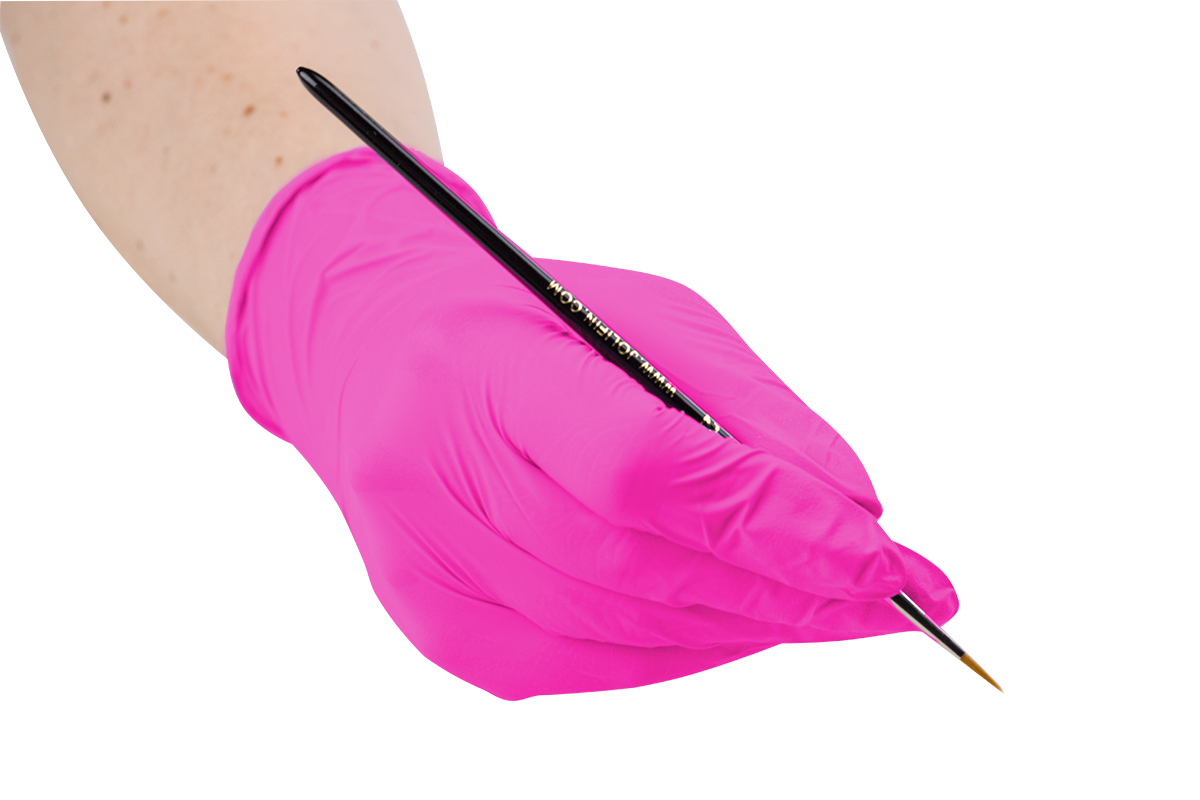 Nitrile gloves Magenta Pearl size M