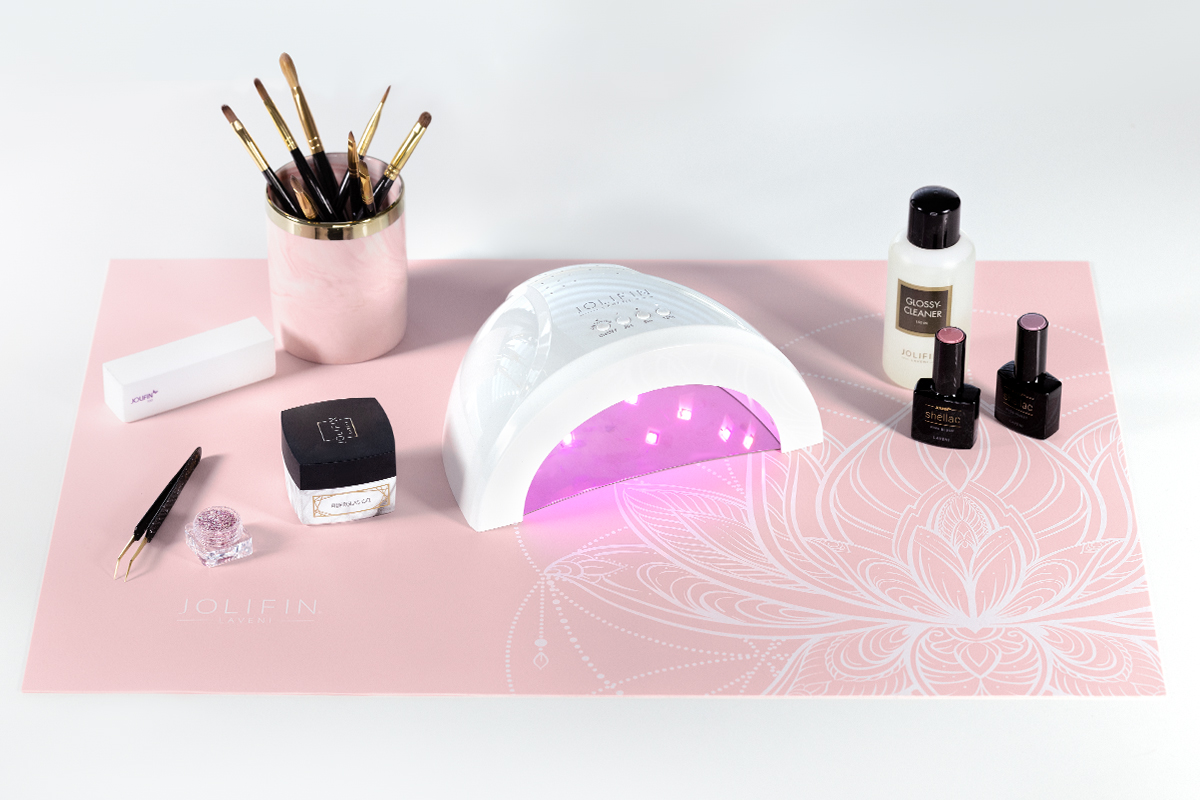 Jolifin LAVENI Silikonmatte XXL - rosé Mandala