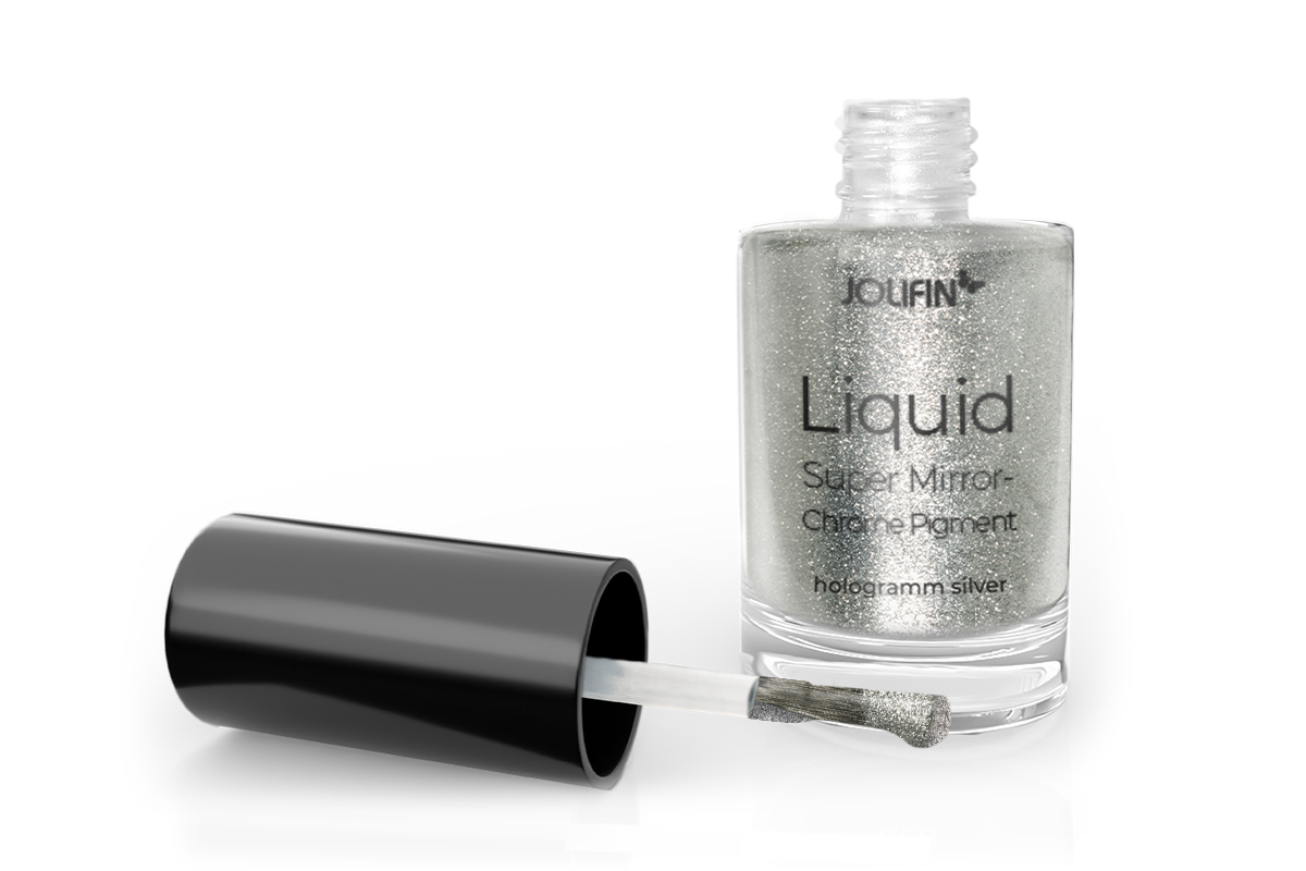 Jolifin Liquid Super Mirror-Chrome Pigment - hologramm silver 6ml