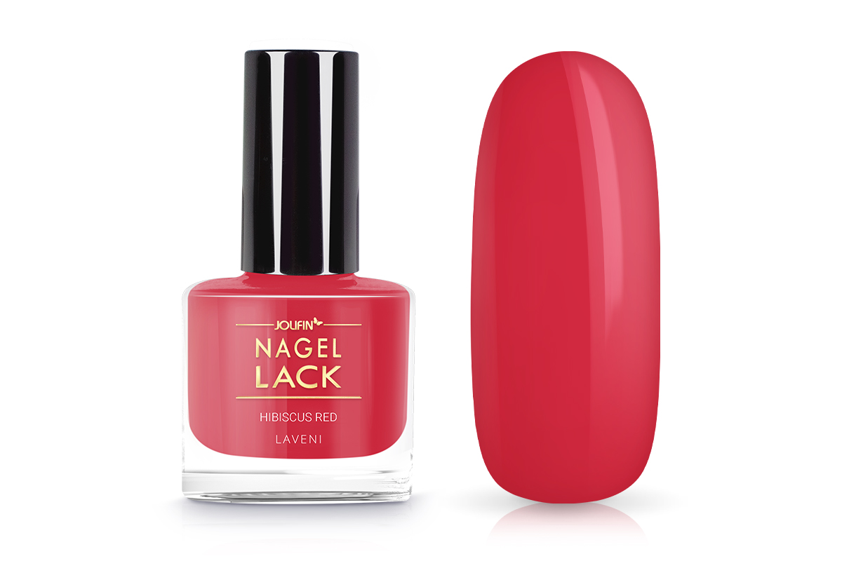 Jolifin LAVENI Nagellack - hibiscus red 9ml