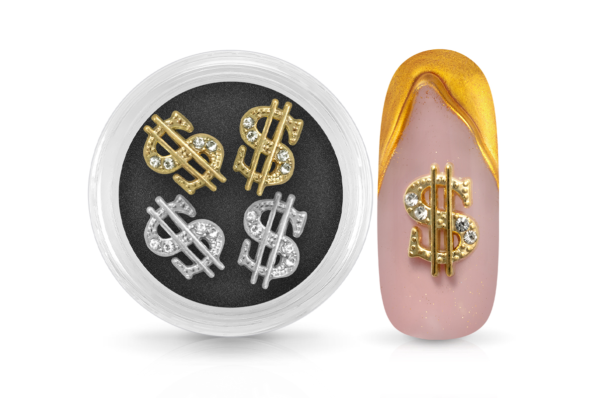 Jolifin Overlay - Dollar Zeichen silber & gold