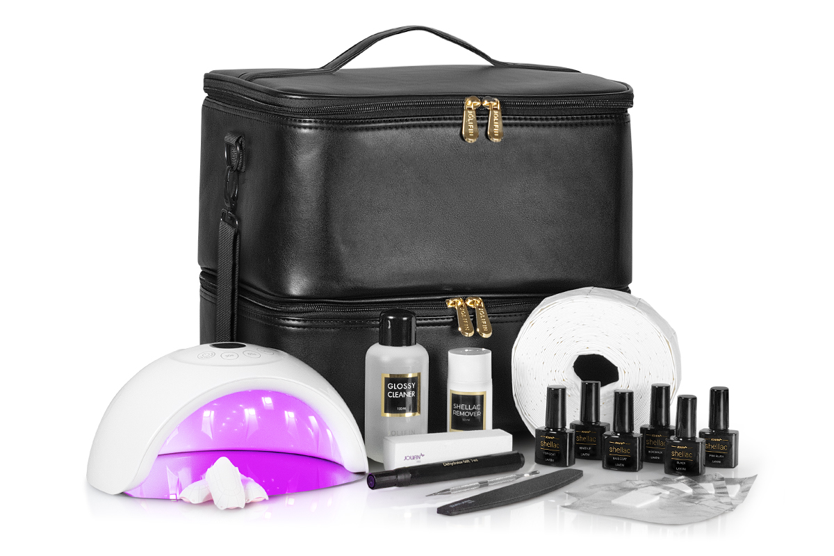 Jolifin LAVENI Shellac Starter Set - M - Luna Device & Storage Bag