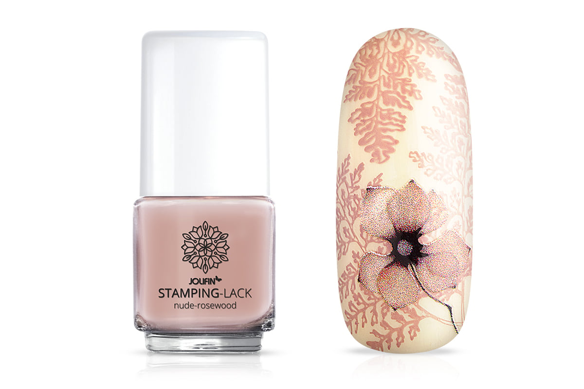 Jolifin Stamping-Lack nude-rosewood 12ml