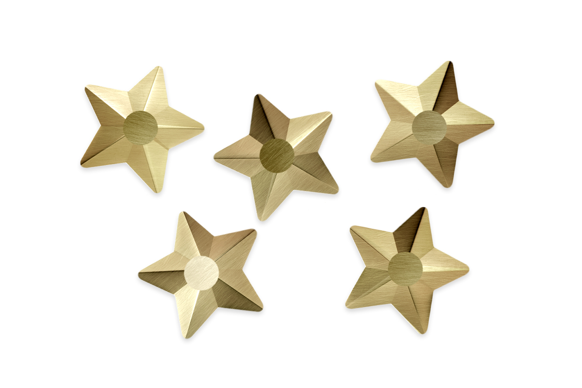 Jolifin LAVENI Strass-Diamond - golden stars